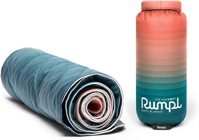 Rumpl NANOLOFT Puffy Blanket - Patina Pixel Fade - Travel