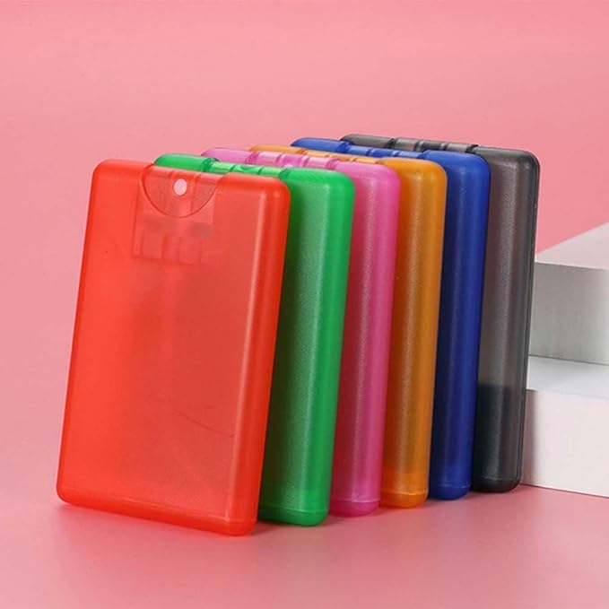 5Pcs 20ml/ 0.67oz Card Type Spray Bottles Refillable Perfume Atomizer Container Portable Fine Mist Spray Bottle Travel Bottle(Antique Black)