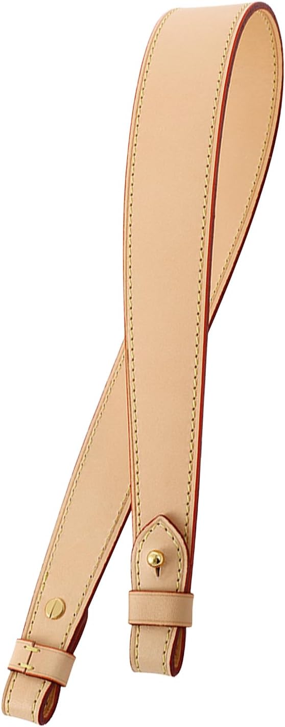 jiesinlov Vachetta Leather Replacement Straps Purse Shoulder Strap for Gracefull Bags (W1.4in,L25in-Apricot)