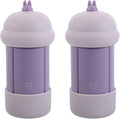 2pcs Portable Silicone Travel Bottles, 4-in-1 Leak-Proof Squeeze Containers Set, Liquid Toiletry Bottles for Travel, Camping, Gym, Daily Use 60ml