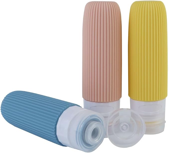 Travel Bottles for Toiletries, Travel Bottles Containers Squeezable Travel essentials for Shampoo Conditioner Lotion