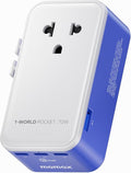 (2026 NEW) MOMAX Universal Travel Adapter, Ultra-Thin 70W GaN International Plug Adapter with 3 USB-C, 1 USB-A and AC Outlet, Works in 200+ Countries, Not a Voltage Converter, for International Travel