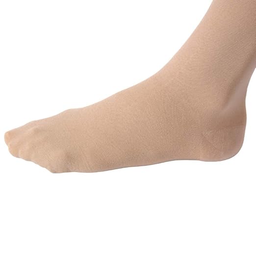 JOBST Relief 15-20mmHg Compression Stockings Knee High, Closed Toe, Beige, Large Full Calf