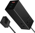 Ceptics 65W GaN World Travel Adapter w/ 2 US Outlets and 1 USB-A and 2 USB-C (QC 3.0), Compact Fast Charger for Laptops and Cell phones, Use in more than 150 countries with 6 SWadAPt Attachments