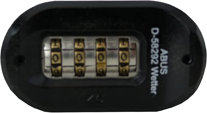ABUS 190CS/60 High Security Solid Steel Combination Padlock, Closed Shackle