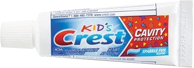 Crest Kids Cavity Protection Toothpaste, Sparkle Fun, Travel Size 0.85 oz (24g) - Pack of 6