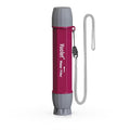 YWF01 Personal Filter Straw for Drinking Survival, Portable Water Purifier Filtration System Survival Gear and Supplies for Camping, Hiking, Travel, and Emergency Preparedness (Plum Red, Pack of 1)