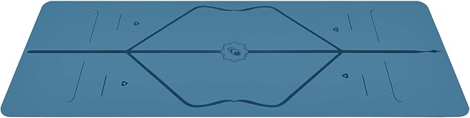 Liforme Travel Yoga mat – Patented Alignment System, Warrior-Like Grip, Non-Slip, Eco-Friendly, Ultra-Lightweight and Sweat Resistant, Made with Natural Rubber