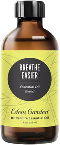 Edens Garden Breathe Easier Essential Oil Blend- 100% Pure Premium Grade, Undiluted, Natural, Therapeutic, Aromatherapy, The Best for Skin, Humidifiers, Candle 118 ml (4 fl oz)