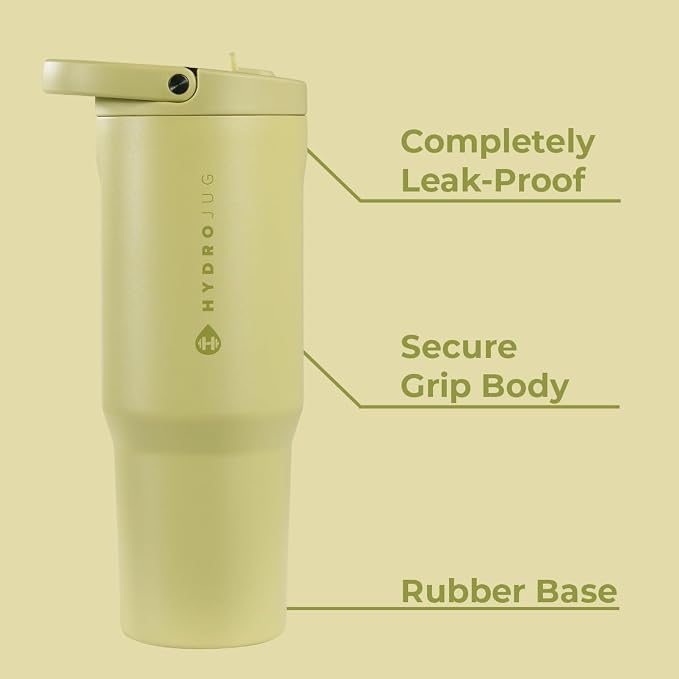 HydroJug Sport 40 oz Insulated Stainless Steel Water Bottle, Olive