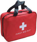 Red First Aid Kit Bag Empty Travel First Aid Bag Responder Storage Compact Survival Medicine Emergency Rescue Pouch Bags for Home Office Car Camping Kitchen Sport Outdoors (Empty, No Contents)