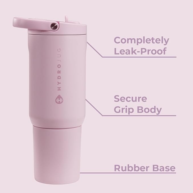 HydroJug Sport 20 oz Insulated Stainless Steel Water Bottle, Sweet Pea