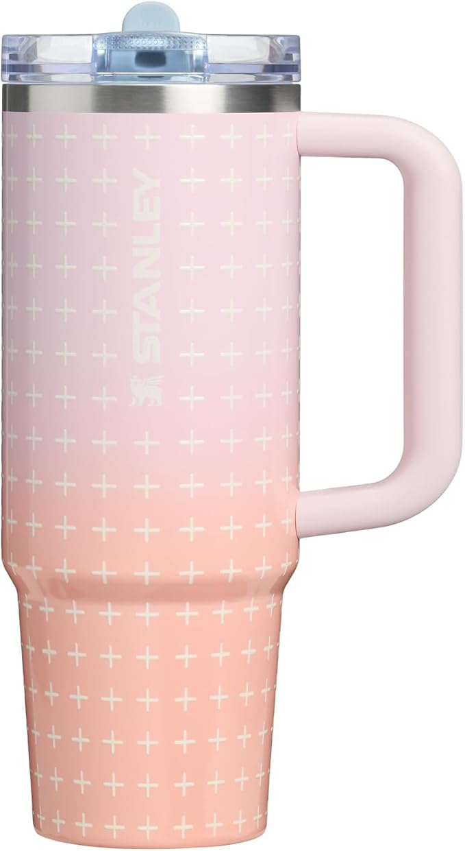 STANLEY Quencher ProTour Flip Straw Tumbler with Leakproof Lid 30 oz | Built-In Straw & Handle | Cupholder Compatible for Travel | Insulated Stainless Steel Cup | BPA-Free | Sorbet Plus