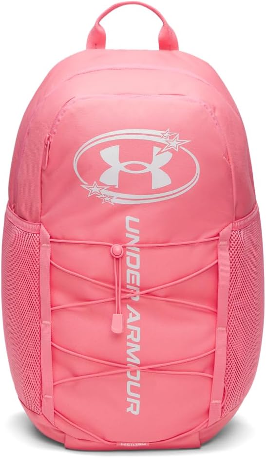 Under Armour Unisex Hustle Sport 6.0 Backpack, (601) Bittersweet Pink / / Metallic Silver, One Size Fits Most