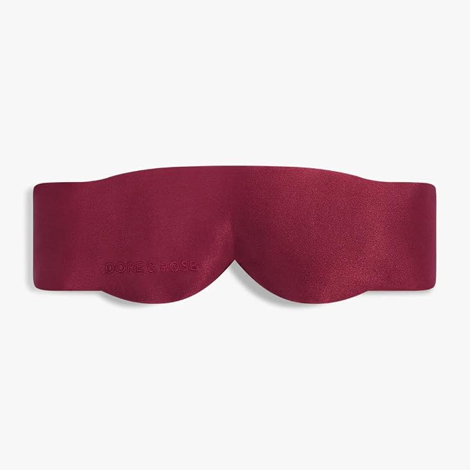 Dore & Rose — Mulberry Silk Sleep Mask for Women & Men, 3D Contour Blackout with cups, Pure Silk Eye Masks for Sleep, Travel Night - Eye Cover, Sleeping Mask, Sleepmask, Eyemask, Pods, Lash Extensions