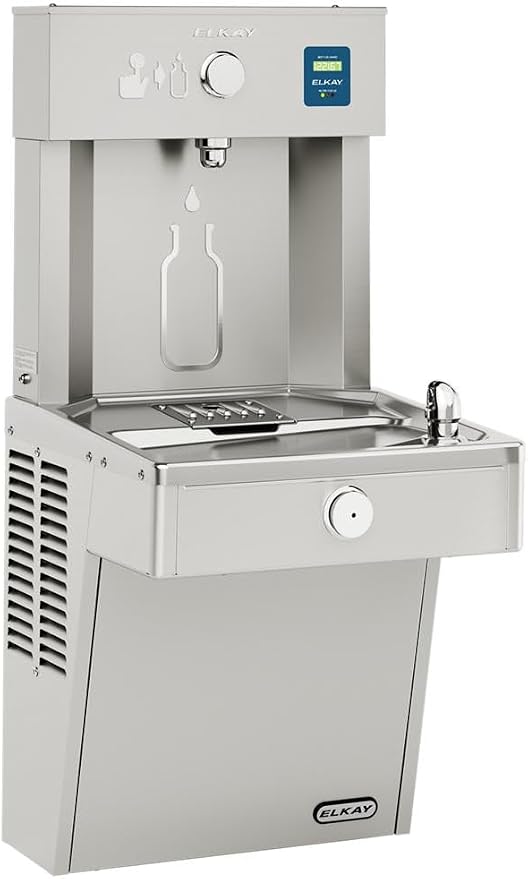 Elkay ezH2O Bottle Filling Station & Single Cooler, Filtered Non-Refrigerated Stainless