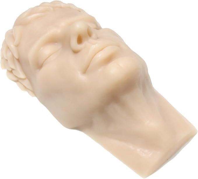 JUYO VONSAN Injection Training Mannequin Face Silicone Head Facial Injection Face Nose Model （Not TPE） for Piercing Tattoo Practice Medical Student (Woman Head)