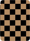 Casely Kindle Case | Fit Check | Black & Brown Checkerboard | Compatible with 7" Kindle Colorsoft and 7" Kindle Paperwhite (12th Gen 2024 Edition) | Auto Sleep/Wake | Hand Strap | Vegan Leather