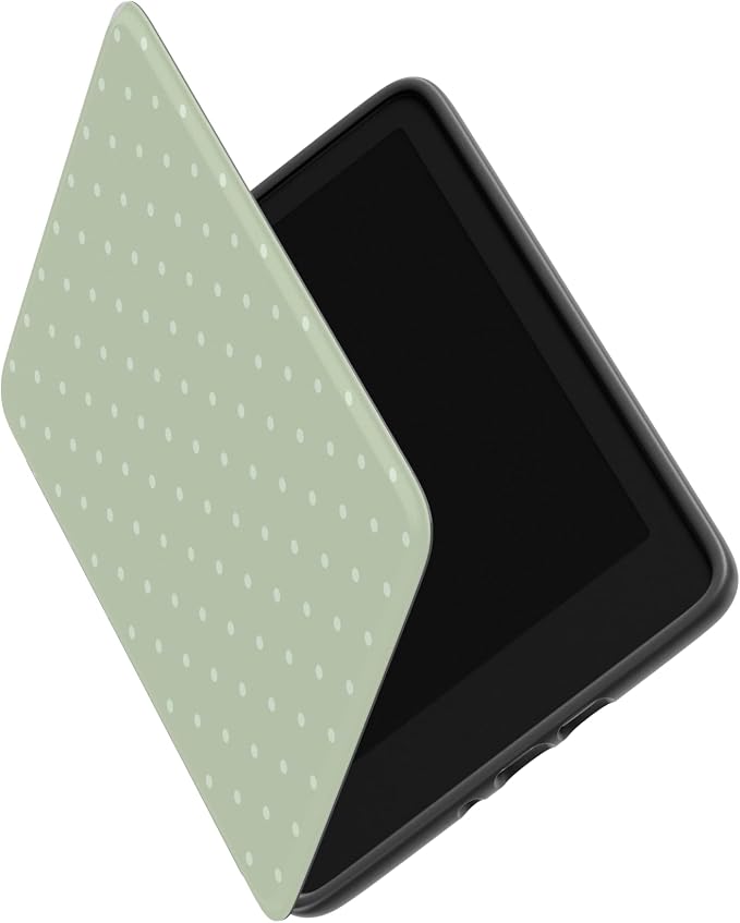 Casely Kindle Case | On the Dot | Green Polka Dot | Compatible with 7” Kindle Colorsoft and 7” Kindle Paperwhite (12th Gen 2024 Models)
