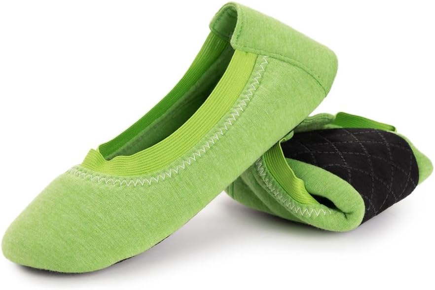 Muk Luks Women's 2 Pair Travel Ballerina Slipper Set