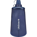LifeStraw Peak Series - Collapsible Squeeze Bottle Water Filter System – 650ml for Trail Running, Through Hiking, Travel, Cycling, and Fishing; BPA-Free; Mountain Blue
