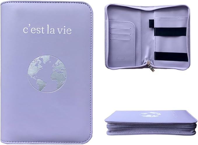 Phone Charging Passport Holder - Travel Wallet with Removable Power Bank holds money, cards, phone, travel docs- RFID Blocking - Compatible with All Phones - Travel Accessories