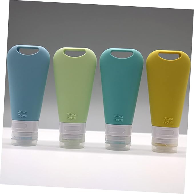 PRETYZOOM 9pcs Travel Bottles Toiletry Containers for Shampoo Conditioner Body Wash Lightweight Leak Design for Travel and Daily Use