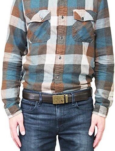 Mission Belt Men's Leather Ratchet Belt, 40mm Metal Collection