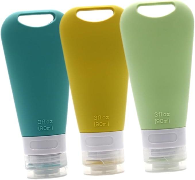 PRETYZOOM 9pcs Travel Bottles Toiletry Containers for Shampoo Conditioner Body Wash Lightweight Leak Design for Travel and Daily Use