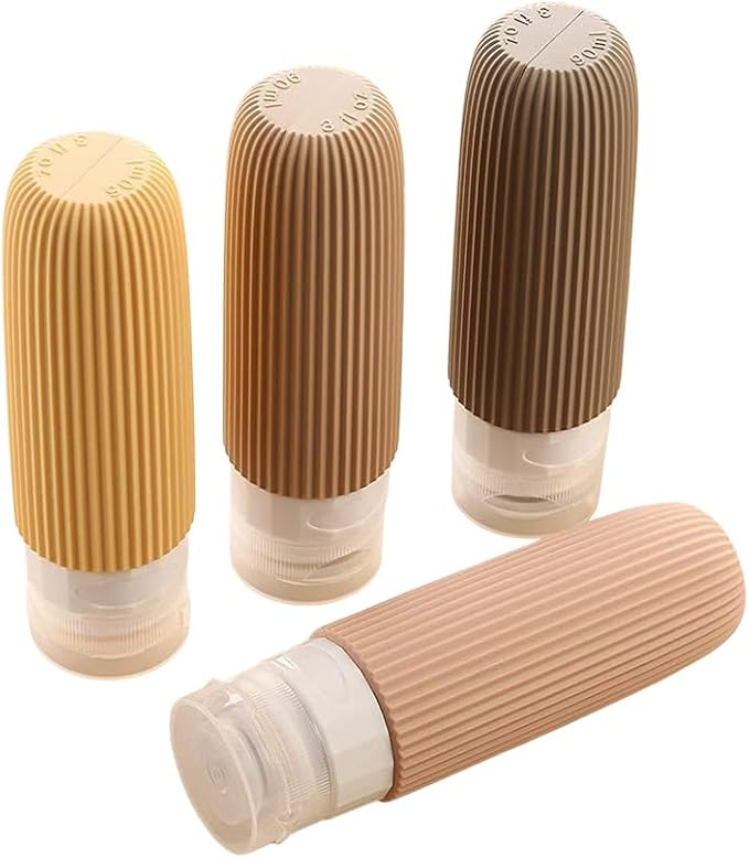 Travel Bottles for Toiletries, Travel Bottles Containers Squeezable Travel essentials for Shampoo Conditioner Lotion