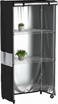 Wire Shelf Cover,600D Heavy Duty Waterproof Dustproof Standing Shelf Units Cover, Storage Rack Cover with Zipper for Metal Shelving (30" W x 14" D x 60" H)