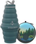 HYDAWAY Hydration Travel Pack - 25oz Collapsible Water Bottle with Flip-Top Lid and Protective Travel Case - BPA-Free, Leak-Resistant, Reusable Bottle for Traveling, Hiking, and Daily Use