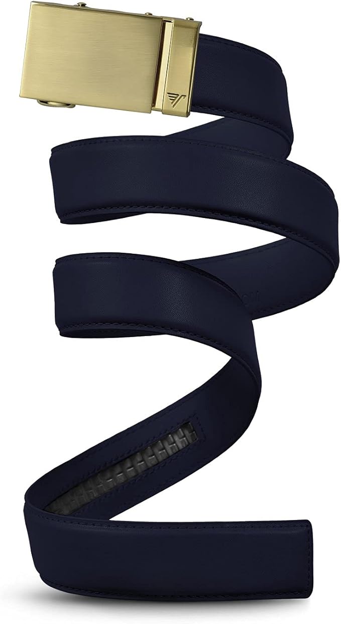 Mission Belt Men's Leather Ratchet Belt, 40mm Metal Collection