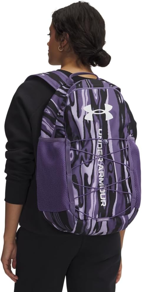Under Armour Unisex Hustle Sport 6.0 Backpack, (536) Purple Crest/Purple Luxe/White, One Size Fits Most