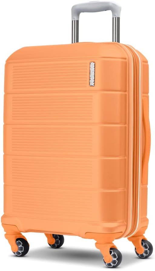 American Tourister Stratum 2.0 Expandable Hardside Luggage with Spinner Wheels, Papaya, 3-Piece Set (20/24/28)