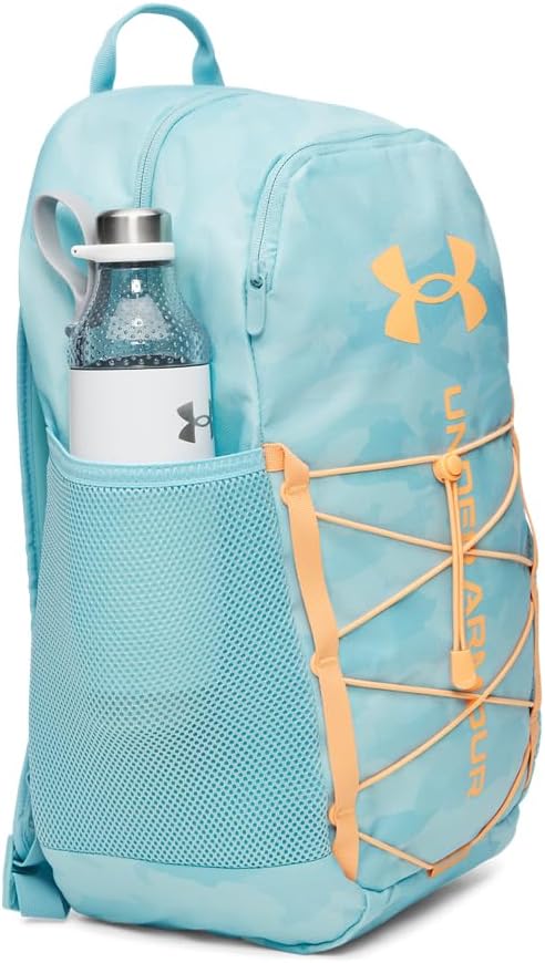 Under Armour Unisex Hustle Sport 6.0 Backpack, (425) Blue Haze/Blue Haze/Orange Bloc, One Size Fits Most