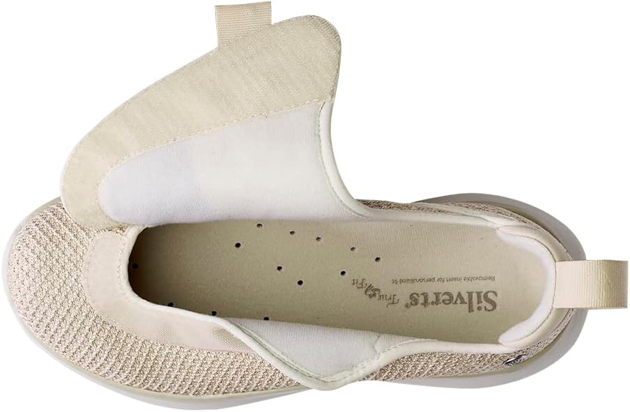 Silverts Women’s Adaptive Clothing Comfort Shoes, Easy Closure Adjustable Wide Fit Footwear for Elderly, Nursing Home