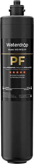 Waterdrop RF15-PF Replacement Filter Cartridge for 15UA-PF Under Sink Water Filter, Reduces 𝐏𝐅𝐀𝐒, 𝐏𝐅𝐎𝐀/𝐏𝐅𝐎𝐒, Chlorine, Bad Taste & Odor, 6 Months