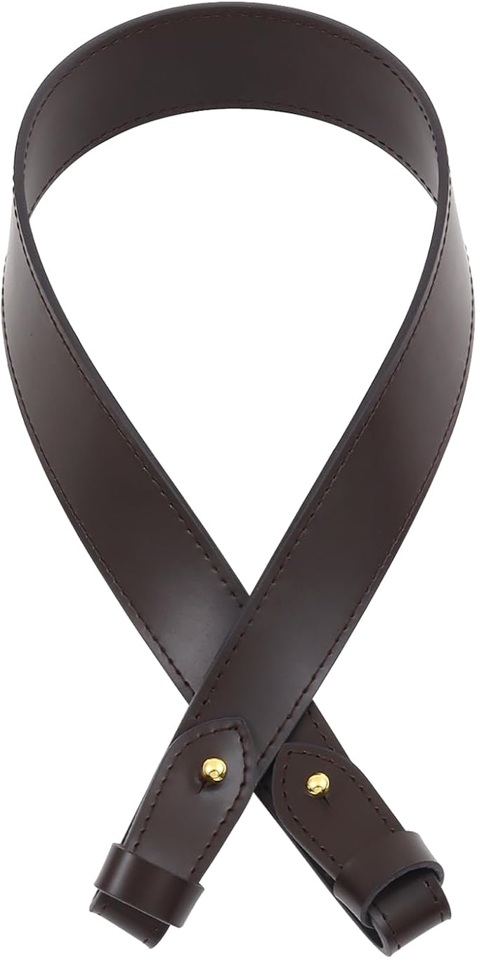 jiesinlov Vachetta Leather Replacement Straps Purse Shoulder Strap for Gracefull Bags (W1.4in,L25in-Coffee)
