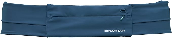 Nathan Running Belt Adjustable Fit Zipster, Zippered, Weather-Resistant Pocket & Two Quick-Stash Pockets for Running Gear, Running Fanny Pack, Walking, Hiking, Gym