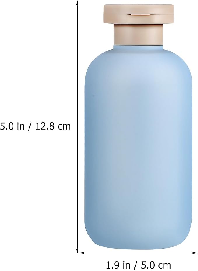 Healeved Travel Bottles 4-Pack 6.7Oz Refillable Silicone Squeeze Containers for Shampoo Conditioner Lotion Leak-Proof Flip Caps Ideal for Travel Camping Business