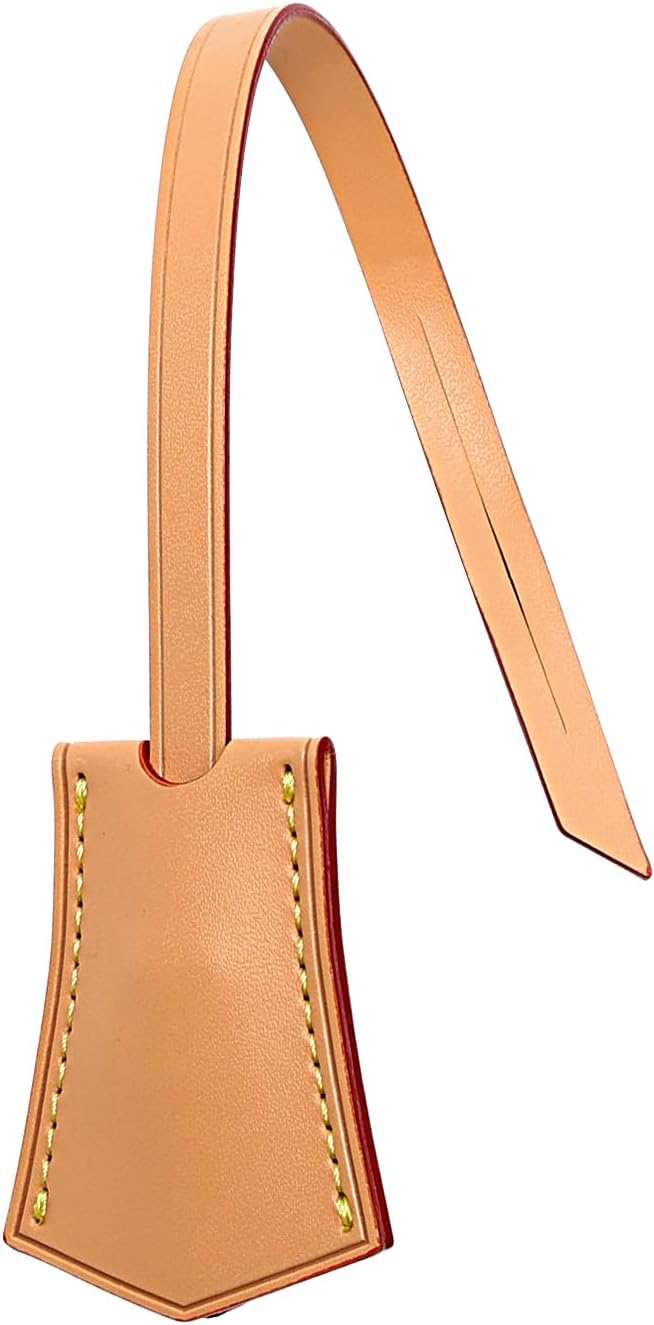 jiesinlov Microfibre Leather Tags for Speedy 25 30 35 Handbag,Luggage or Suitcase Tag (Beeswax Tag)