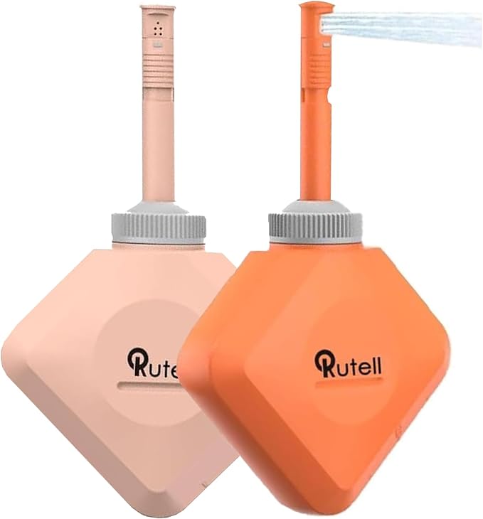 Portable Bidet for Travel, Handheld Toilet Bidet Sprayer for Toilet, 240ml High Pressure Bidet Sprayer 360° Rotating Nozzle for Women & Children Camping