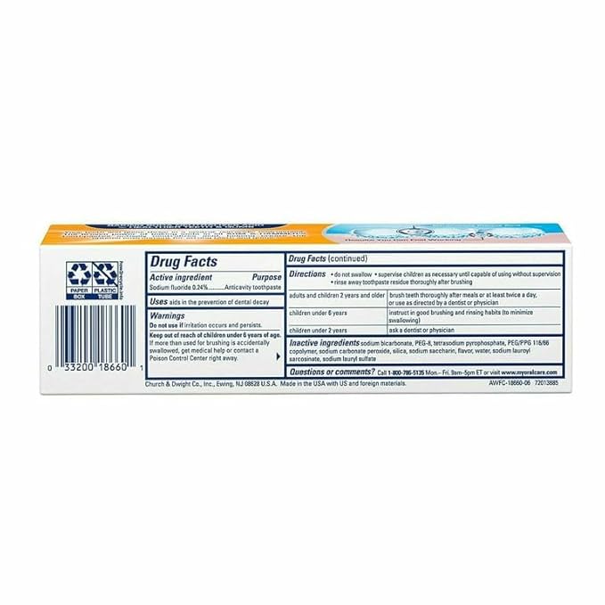 ARM & Hammer Advance White Baking Soda & Peroxide Toothpaste, Extreme Whitening 4.3 oz
