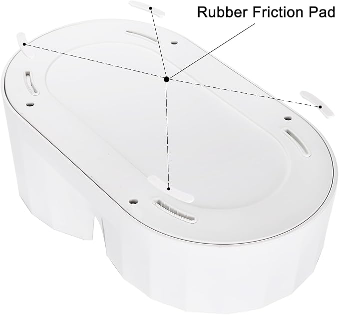 RIZZARI 4L White Pet Water Dispenser with Stainless Steel Bowl | Filter-Free Design,Automatic Gravity Water Supply,Spill-Resistant Base,Easy Water Refill,Durable PP Construction