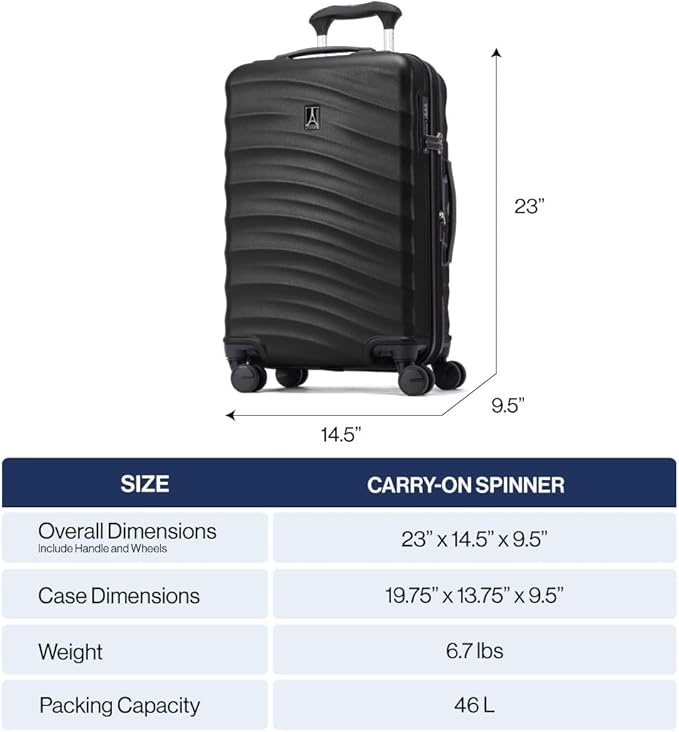 Travelpro Maxlite Air V2 Hardside Expandable Carry on Luggage, 8 Spinner Wheels, Lightweight Hard Shell Suitcase, TSA lock, Cabernet, Carry On 20-Inch