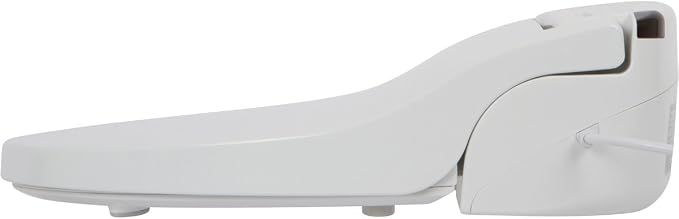 ALPHA BIDET JX2 Round Bidet Toilet Seat, White, Endless Warm Water, *NEW* Bowl Mist, LED Light, Quiet Operation, Wireless Remote, Stainless Steel Nozzle, Sittable Lid, 3 Year Warranty