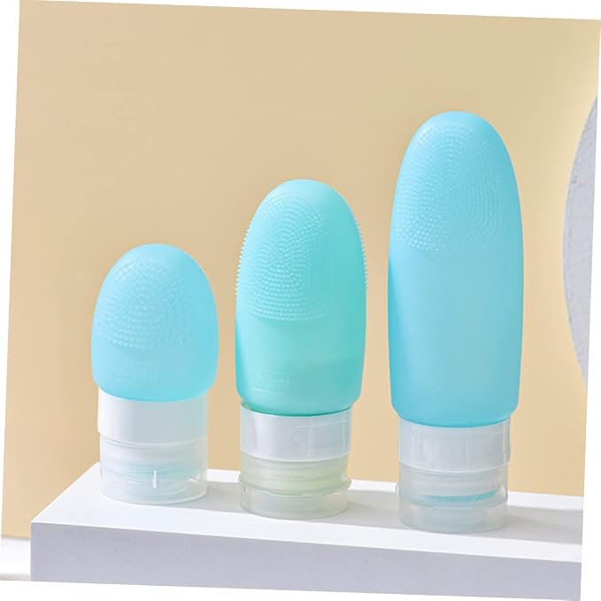 DOITOOL 6pcs Travel Leakproof Silicone Bottles Set for Shampoo Conditioner Lotion Refillable Squeeze Containers for Toiletries for Outdoor Business and Travel