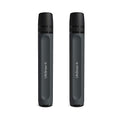 LifeStraw Peak Series — Personal Water Filter Straw for Backup Filtration, Emergency, Survival, and Ultralight Hydration, Dark Mountain Gray, 2 Pack