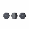 Cadence Travel Containers Basic Skincare Set - Magnetic Containers with Lids,Carry On Travel Essentials For Women/Men - 3 Small Capsules (0.56oz) - Cleanser, Moisturizer & Sun-Icon Labels - Charcoal